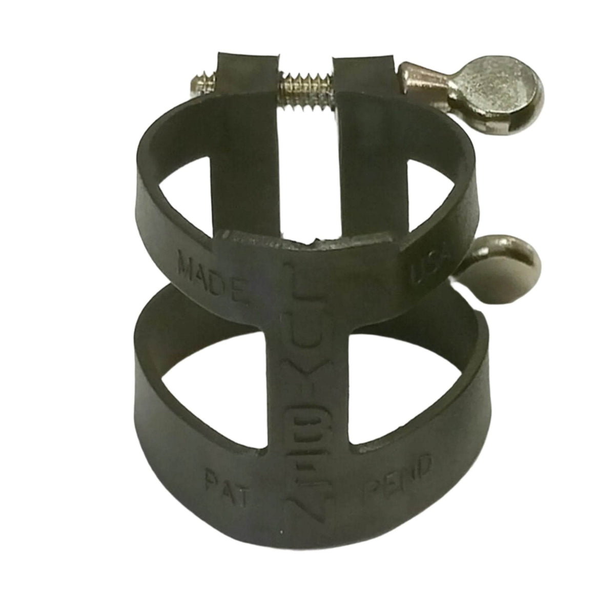 LUYBEN 2215B Plastic Clarinet Ligature & Cap (Black) - Ray's Midbell Music