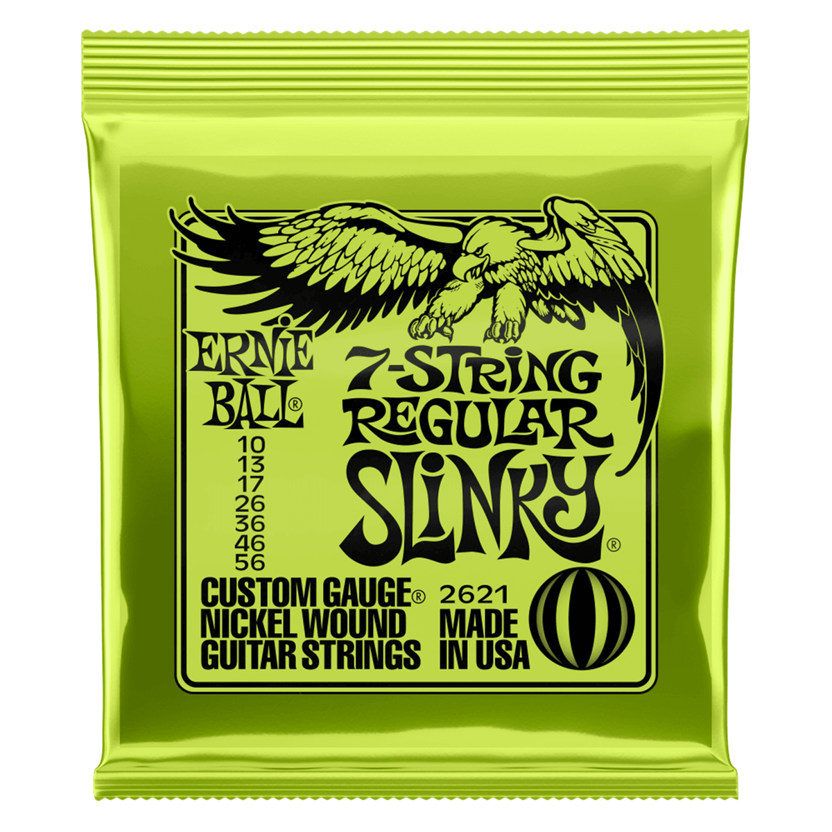 ERNIE BALL EB2621 7-String Regular Slinky Electric Guitar Strings - Ray's Midbell Music