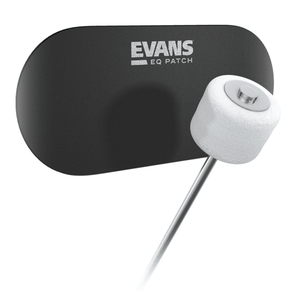 EVANS EQPB2 EQ Black Nylon Double Patch - Ray's Midbell Music