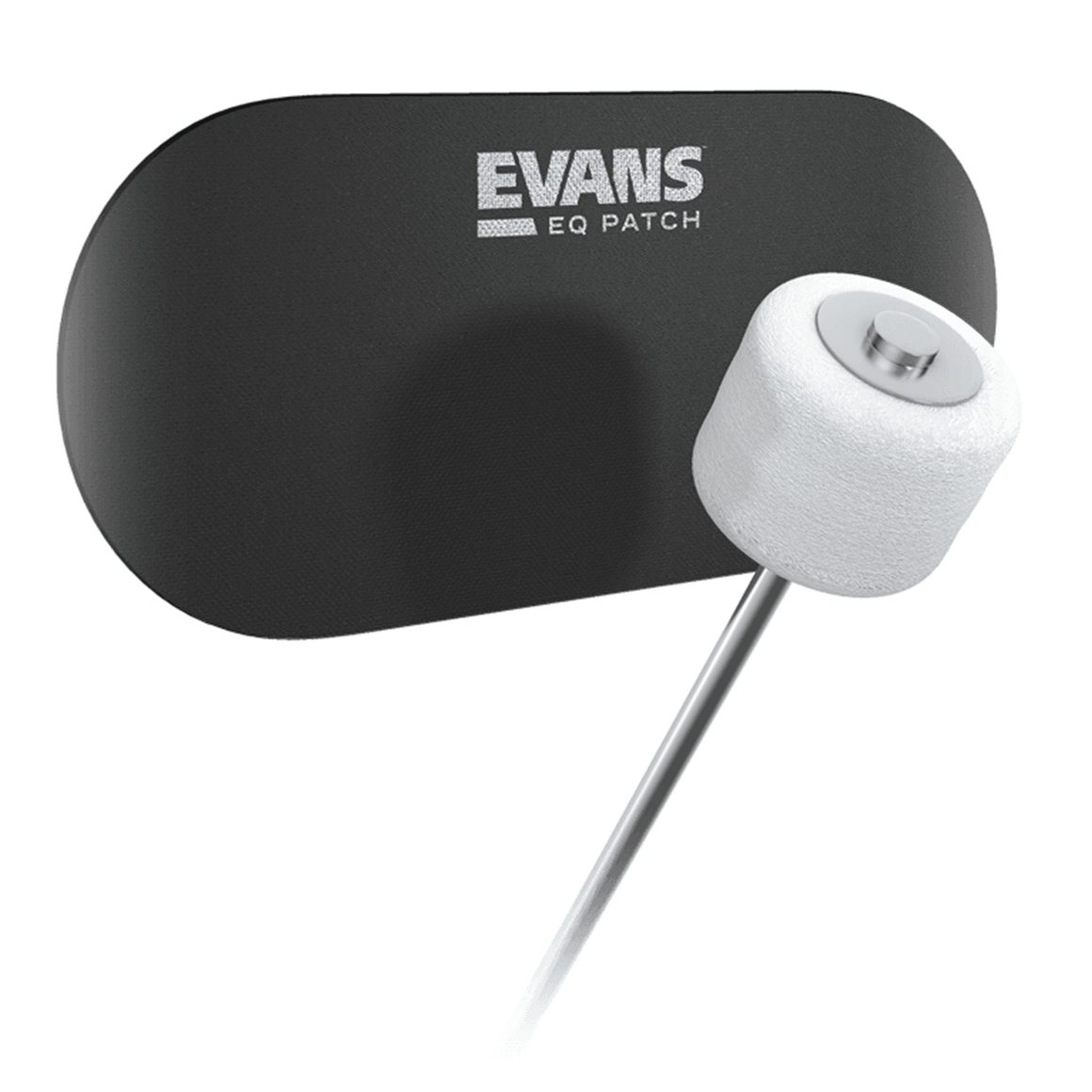 EVANS EQPB2 EQ Black Nylon Double Patch - Ray's Midbell Music