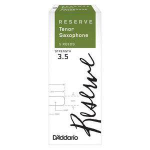 D'ADDARIO DKR0535 #3.5 Reserve Tenor Saxophone Reeds, Box of 5 - Ray's Midbell Music