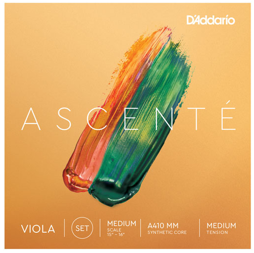 D'ADDARIO A410MM Ascente Viola String Set, Medium Scale, Medium Tension
