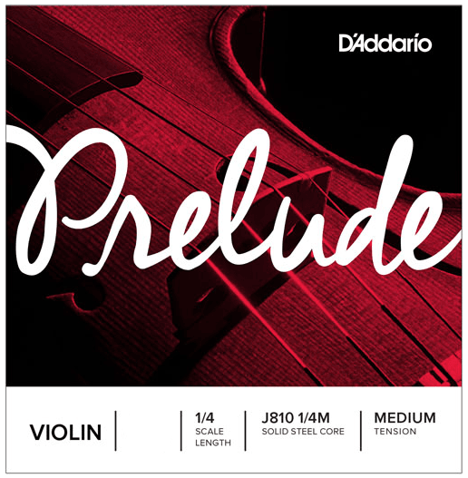 D'ADDARIO J81214M 1/4 Prelude Violin Single A String, Medium Tension - Ray's Midbell Music