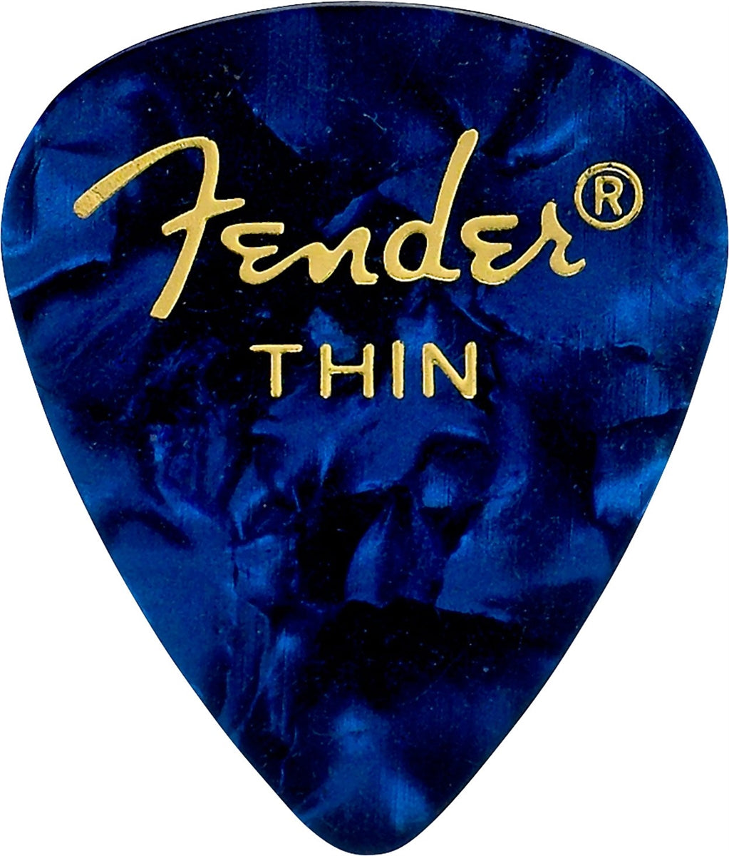 FENDER #1980351702 Blue Moto Thin Guitar Picks