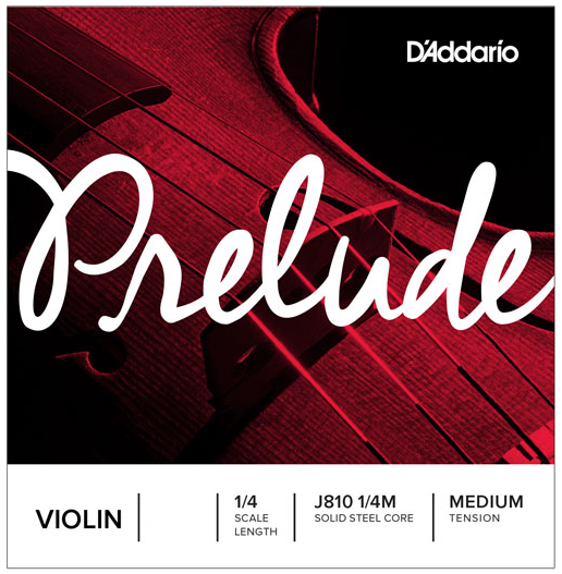 D'ADDARIO J81114M 1/4 Prelude Violin E String, Medium Tension