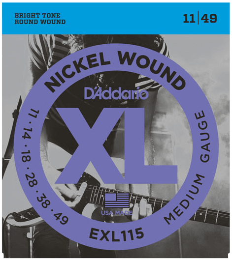 D'ADDARIO EXL115 XL Medium Electric Guitar Strings - Ray's Midbell Music