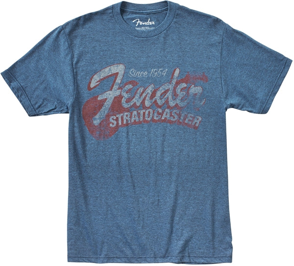 FENDER #9101290487 Since 1954 Strat T-Shirt, Blue (M)