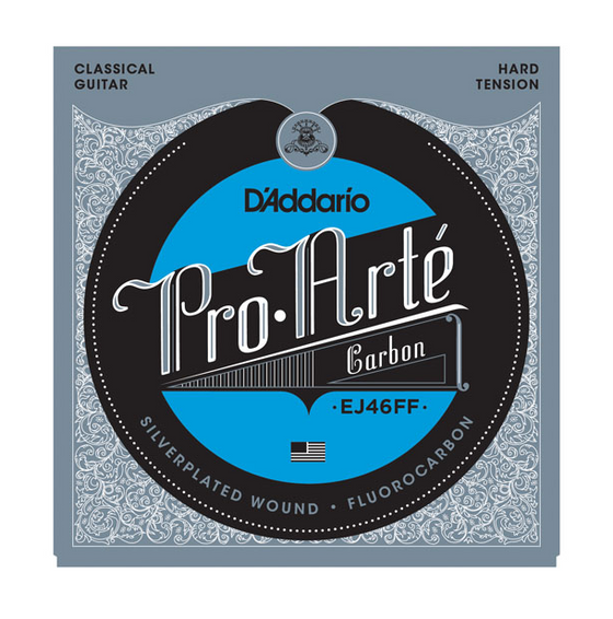 D'ADDARIO EJ46FF Pro-Arte Carbon Classical Guitar Strings, Dynacore Basses, Hard Tension