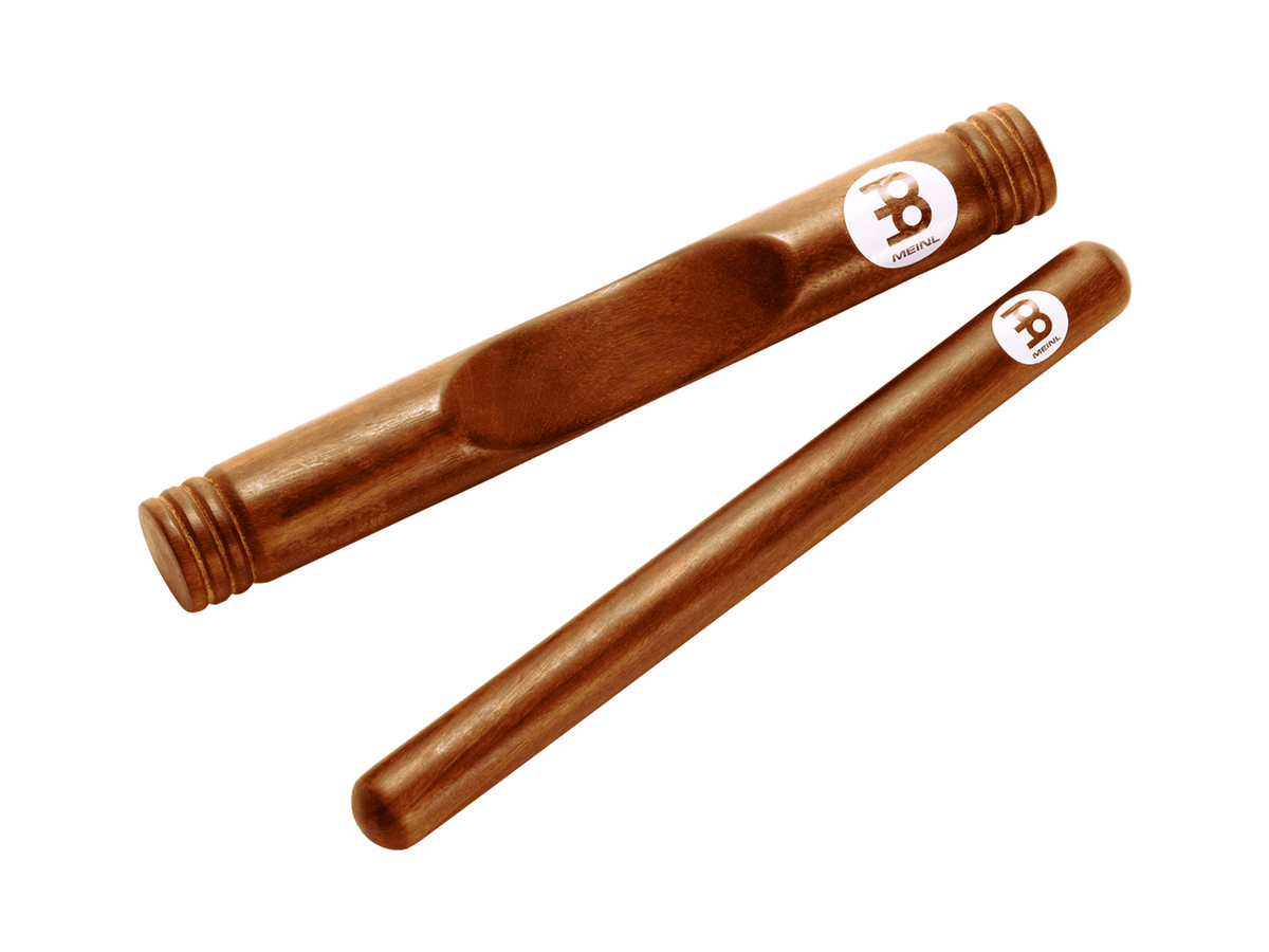 MEINL PERCUSSN CL2RW African Style Claves, Solid Redwood - Ray's Midbell Music