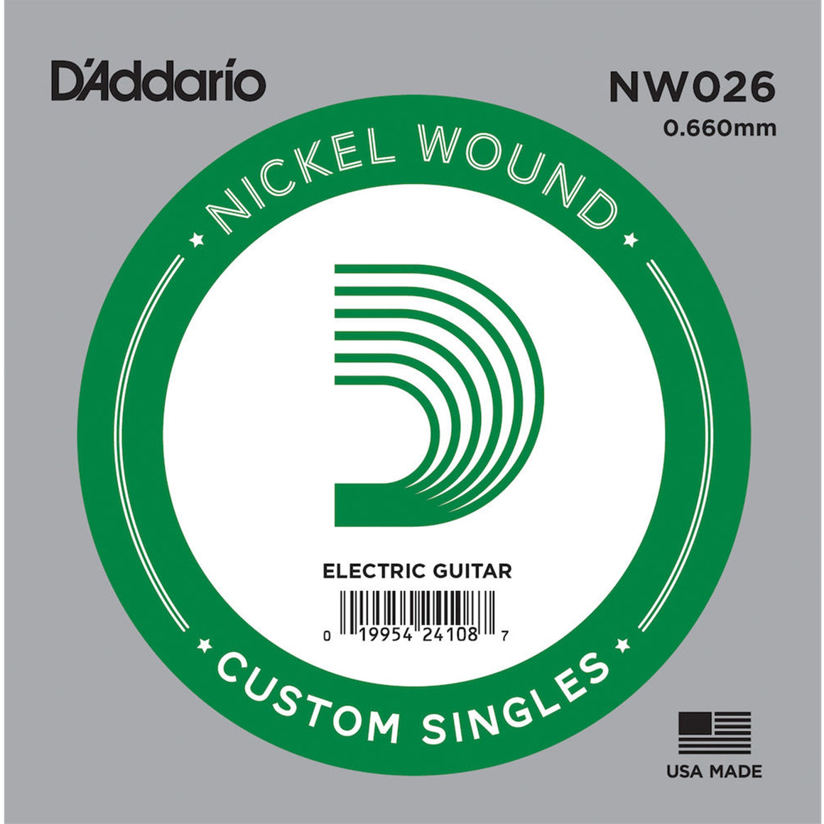 D'ADDARIO NW026 .026 Single XL Nickel Wound String