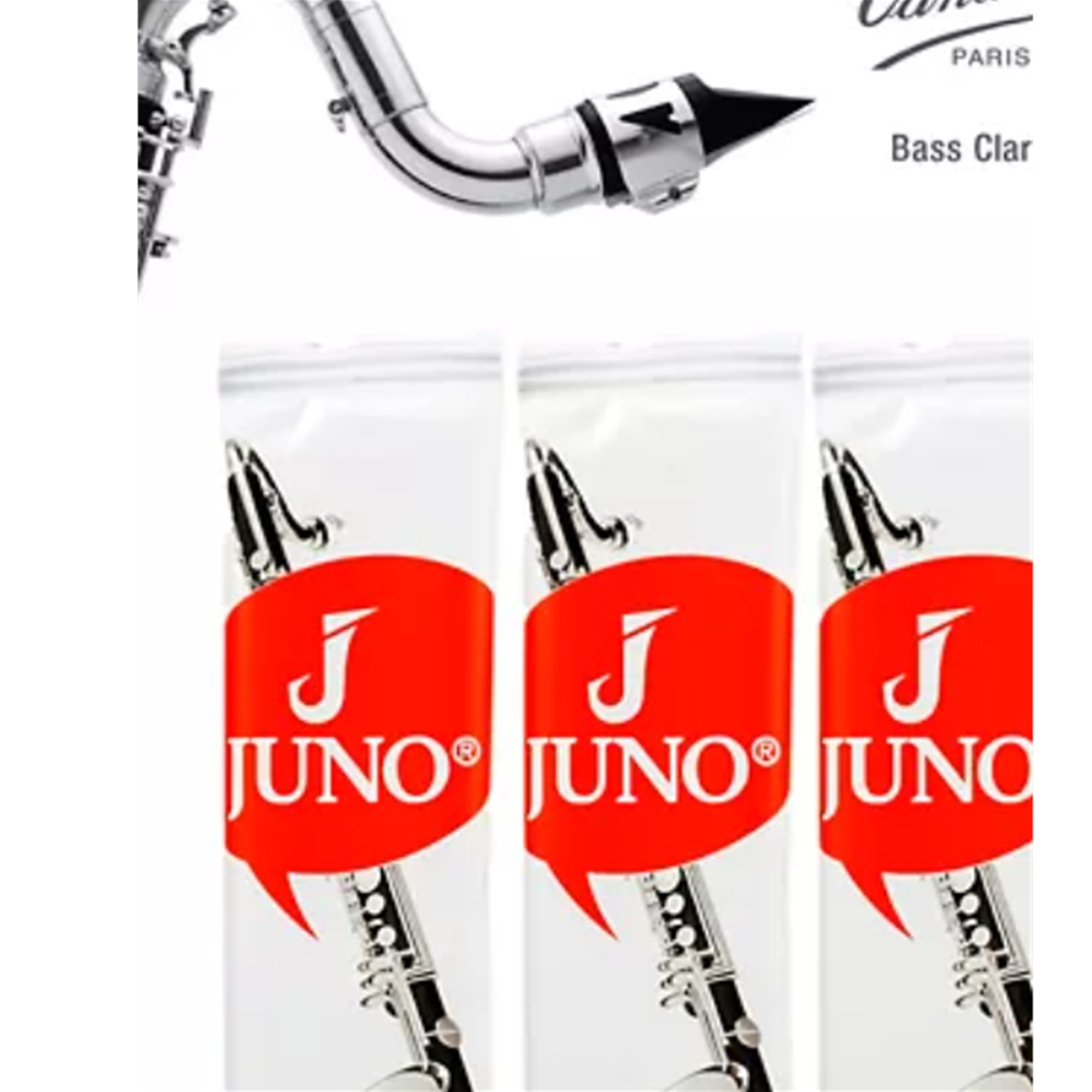 JUNO JCR31253 #2.5 Bass Clarinet Reeds, Card of 3