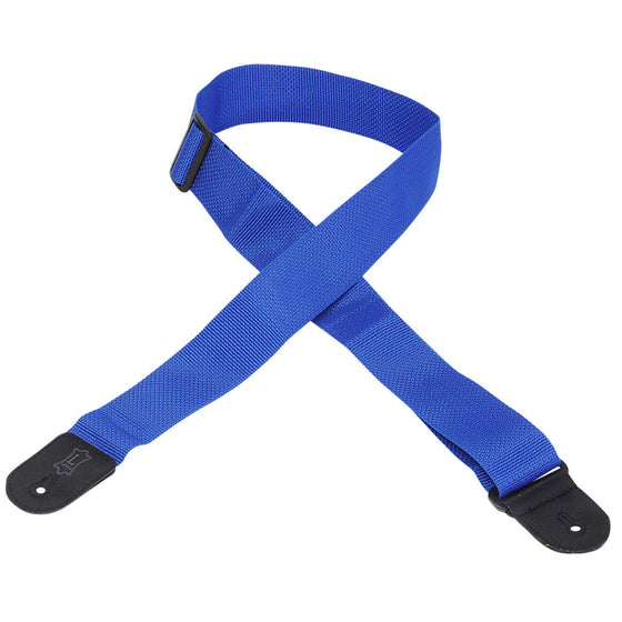 LEVYS M8POLYROYL 2" Polypropylene Guitar Strap, Royal Blue