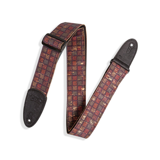 LEVYS MX8004 2" Cork Guitar Strap, Orleans Cork