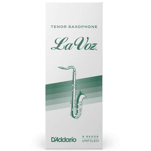 LA VOZ RKC05MD Medium Tenor Sax Reeds, Box of 5 - Ray's Midbell Music