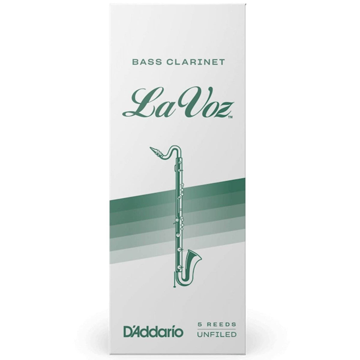 LA VOZ REC05MS Medium Soft Bass Clarinet Reeds, Box of 5 - Ray's Midbell Music
