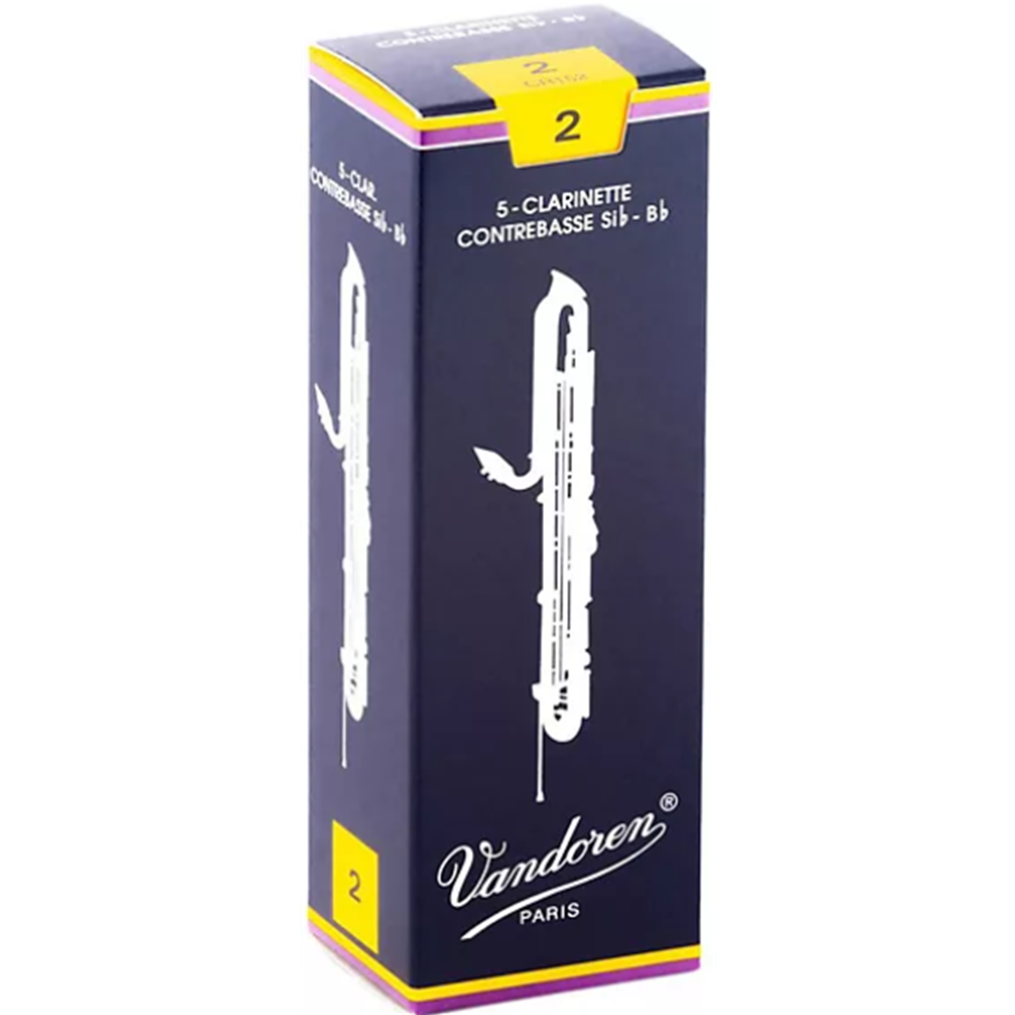 VANDOREN CR152 #2 Contrabass Reeds, Box of 5