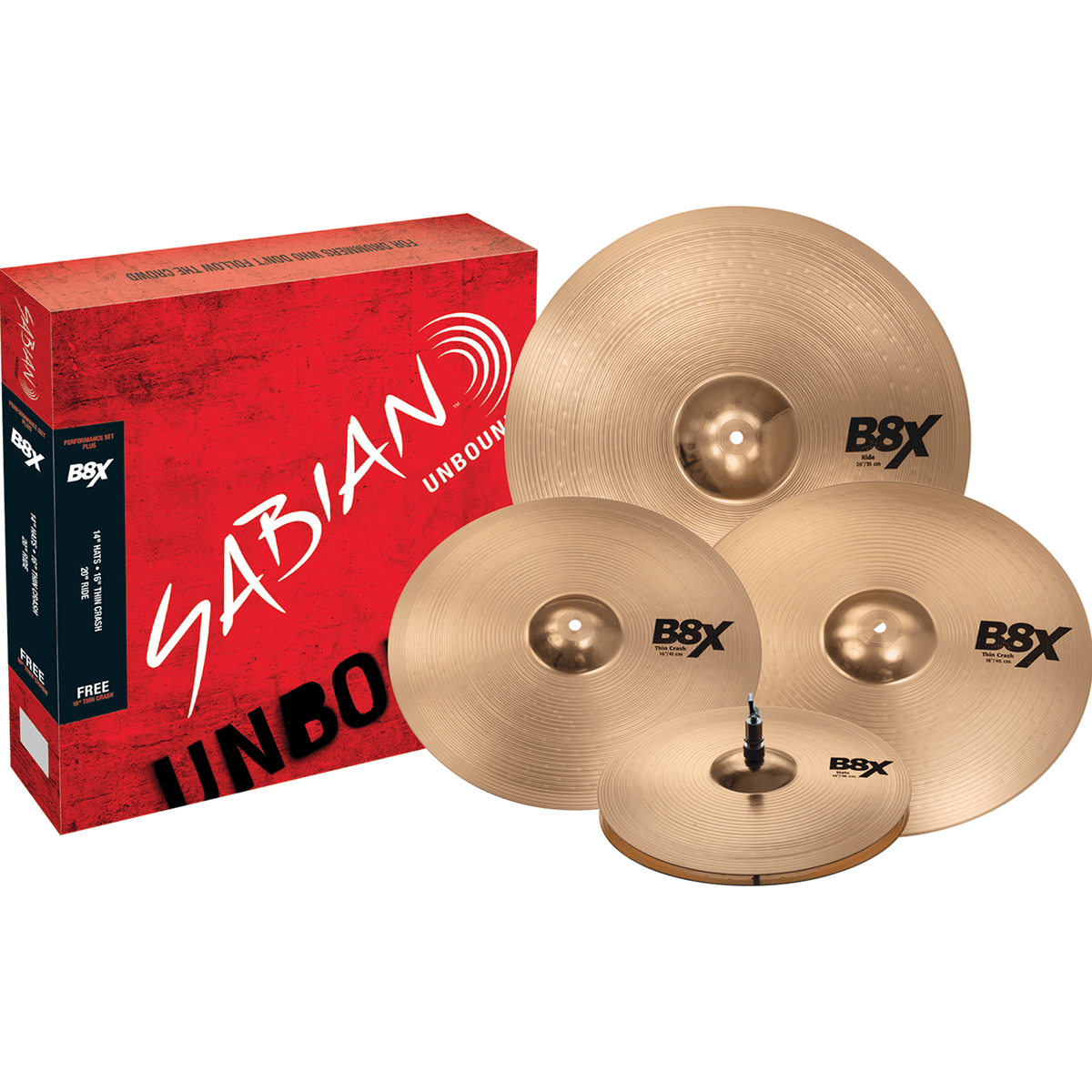SABIAN 45003XG B8X Performance Cymbal Set Plus - Ray's Midbell Music