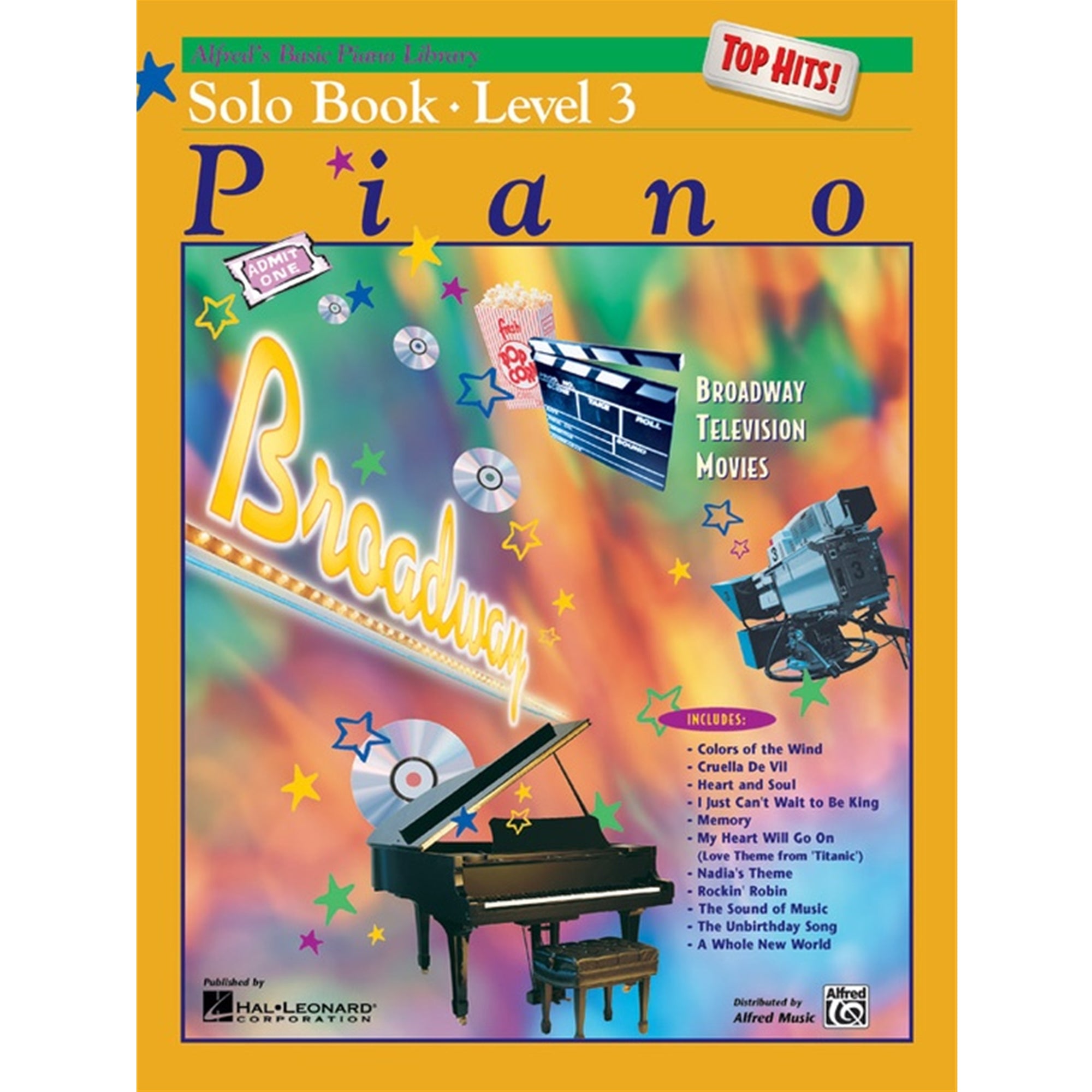 ALFRED 16498 Alfred's Basic Piano Library: Top Hits! Solo Book 3
