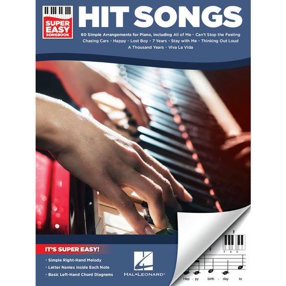 HAL LEONARD 194367 Hit Songs – Super Easy Songbook