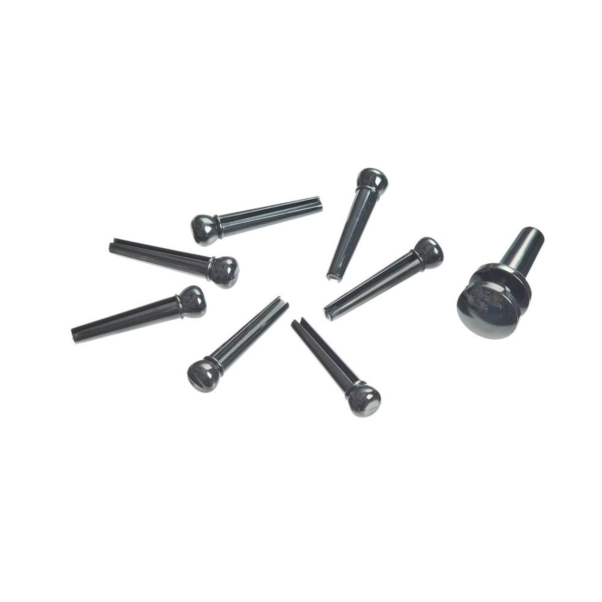 PLANET WAVES PWPS9 Bridge Pins/ End Pins Set Black - Ray's Midbell Music