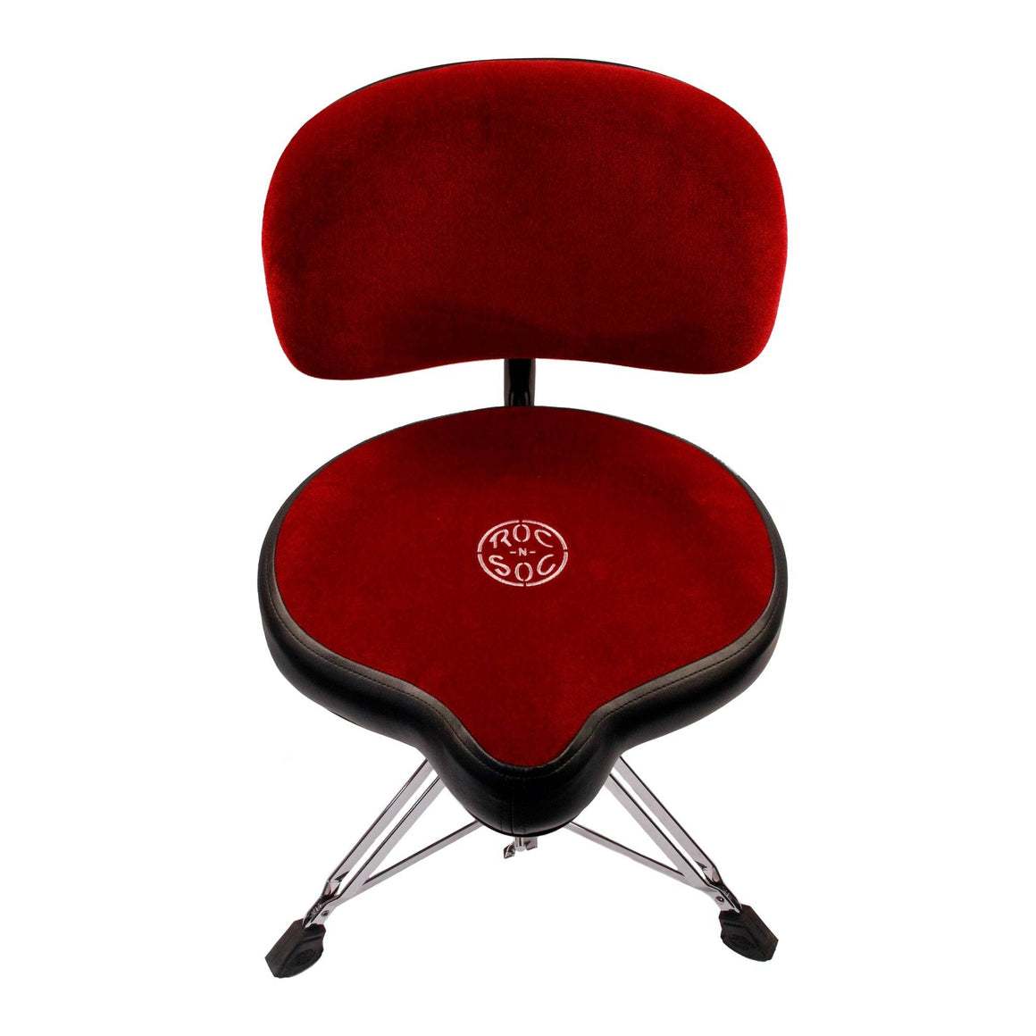 ROC-N-SOC NRORWB Nitro Motorcycle Seat Throne w/Back Rest (Red) - Ray's Midbell Music