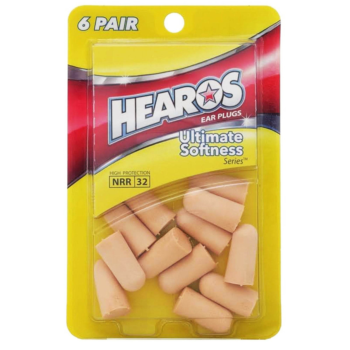 Hearos 5414 Ultimate Softness Series Ear Plugs 6 Pair - Ray's Midbell Music