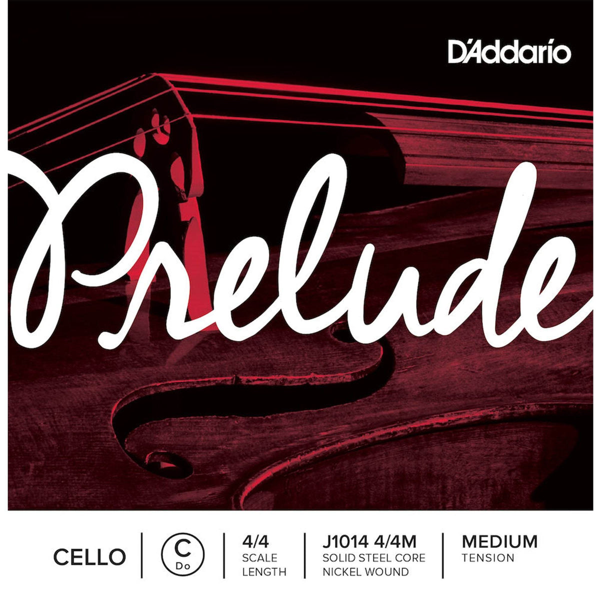 D'ADDARIO J101444M 4/4 Prelude Cello C String, Medium Tension - Ray's Midbell Music
