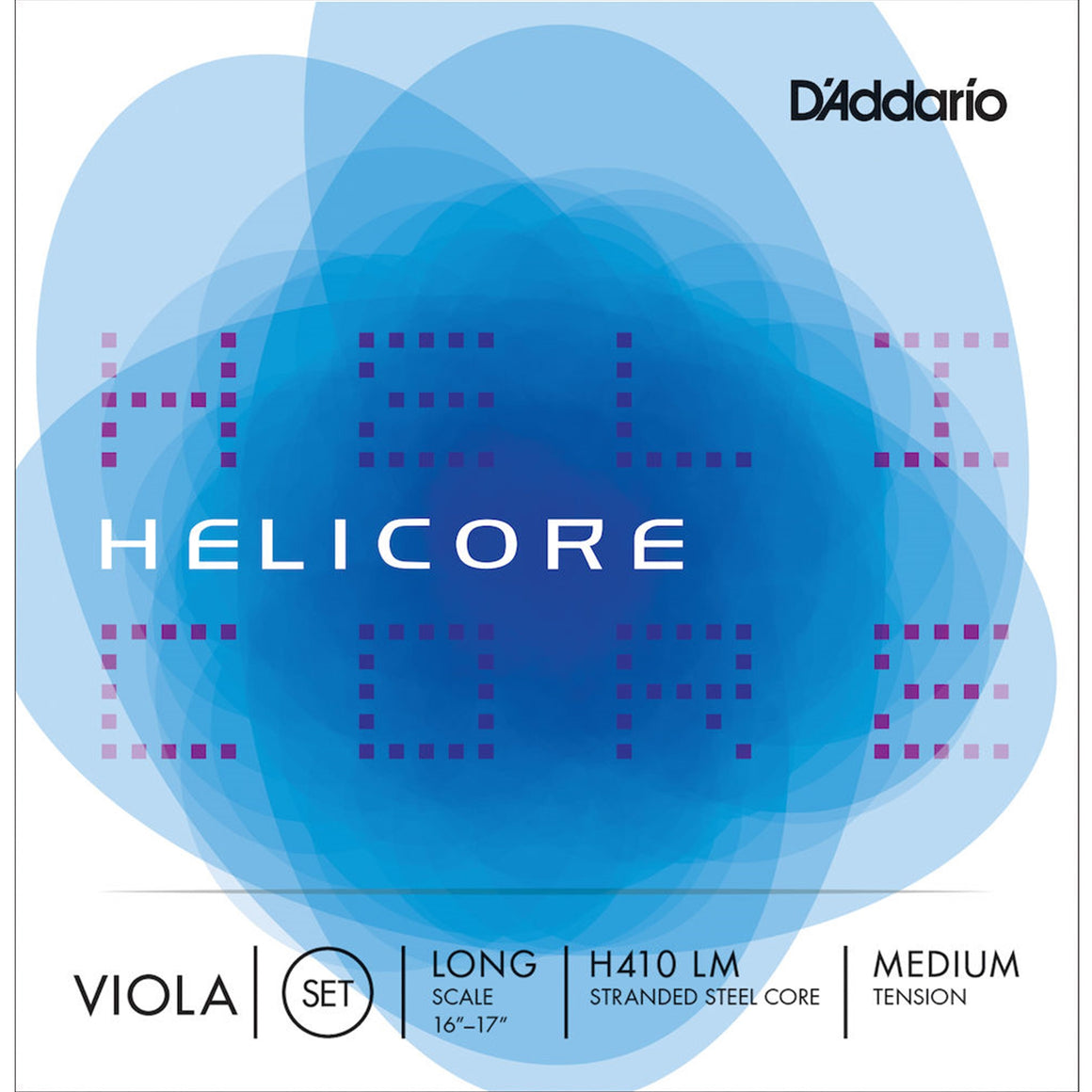 D'ADDARIO H410LM Helicore Viola String Set, Long Scale, Medium Tension 16-16 1/2"