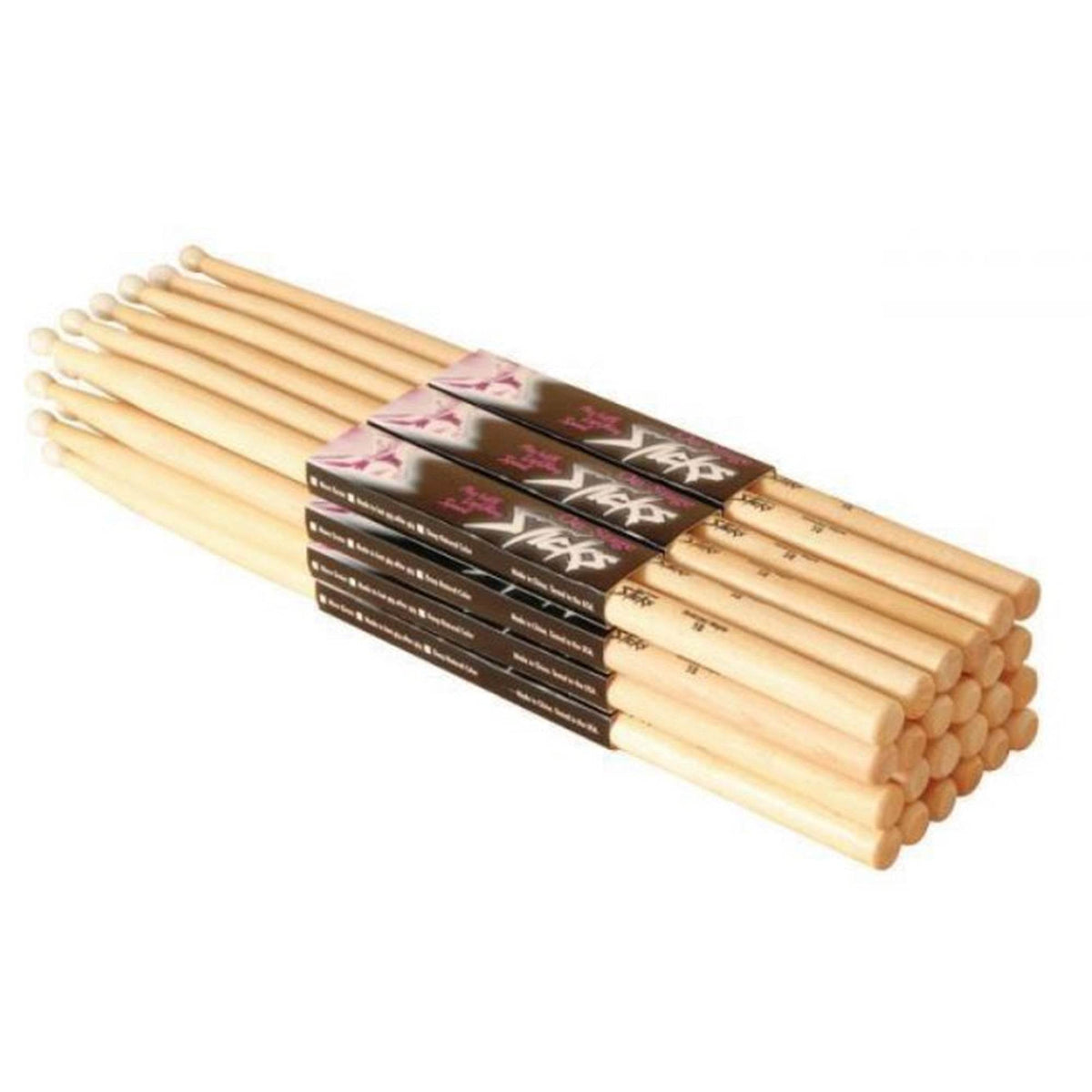 ON STAGE MW2B 2B Maple Drum Sticks (Wood Tip, 12pr) - Ray's Midbell Music