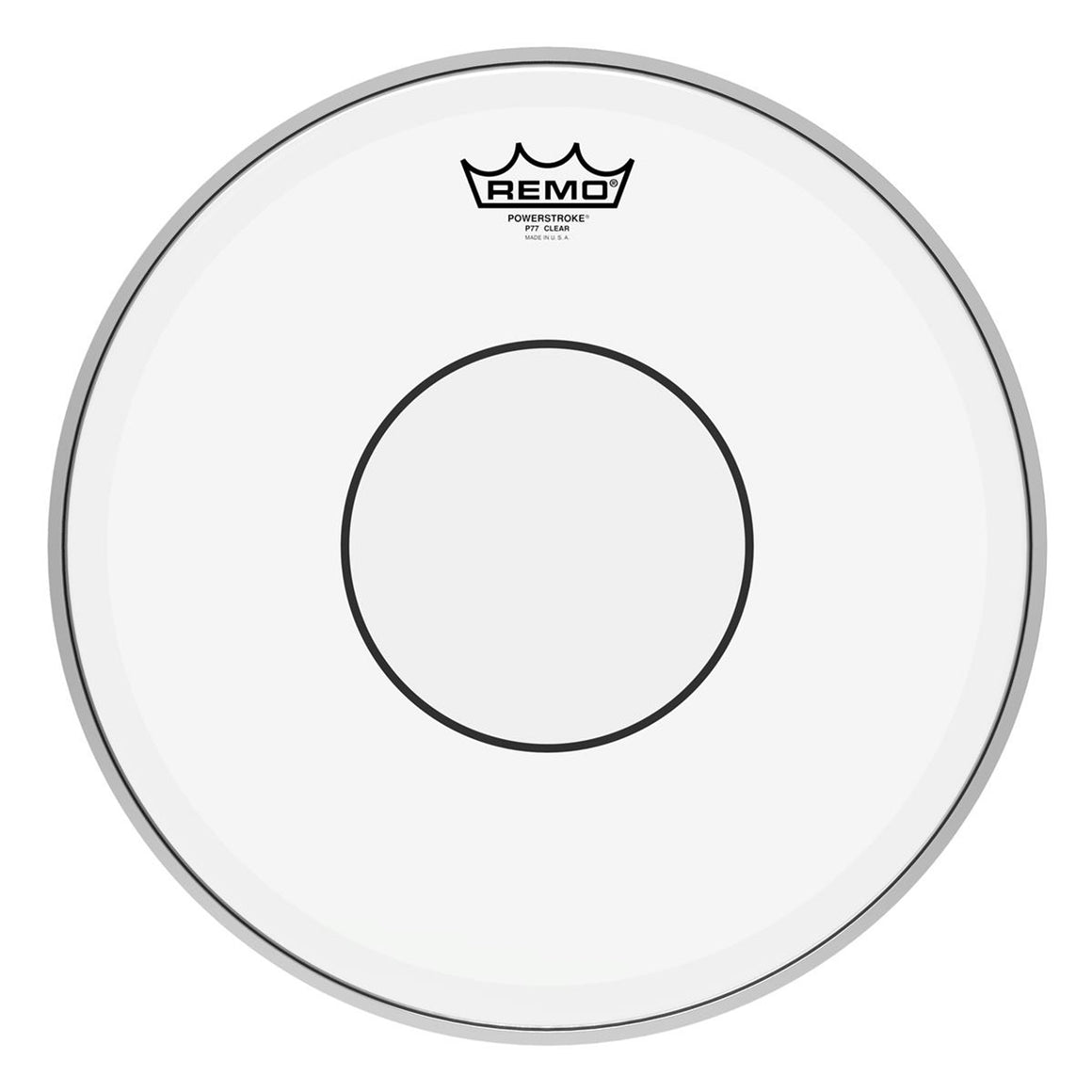 REMO P70313C2 13" Powerstroke 77 Clear Marching Snare Batter Head,  Clear Dot