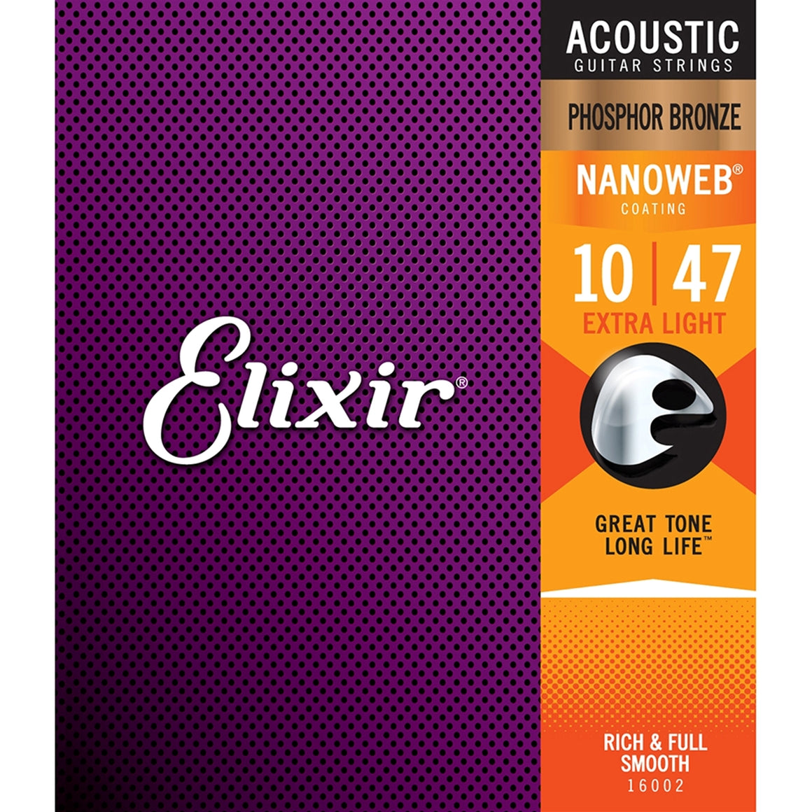 ELIXIR 16002 Phosphor Bronze Extra Light Guitar Strings