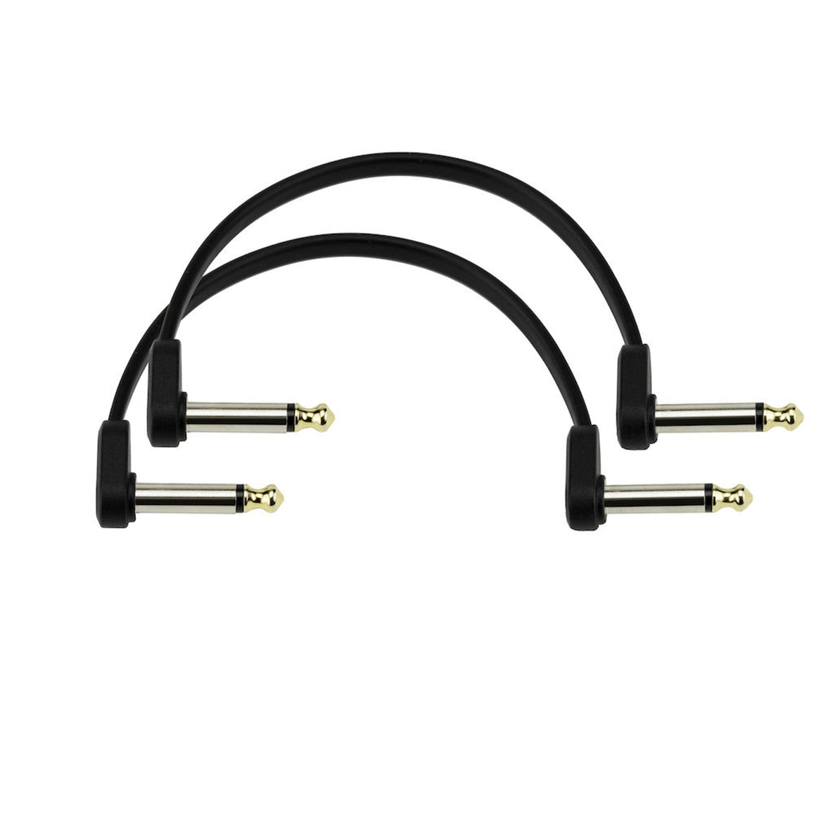 PLANET WAVES PWFPRR206OS 6" Offset Right Angle Flat Patch Cable, 2 Pack
