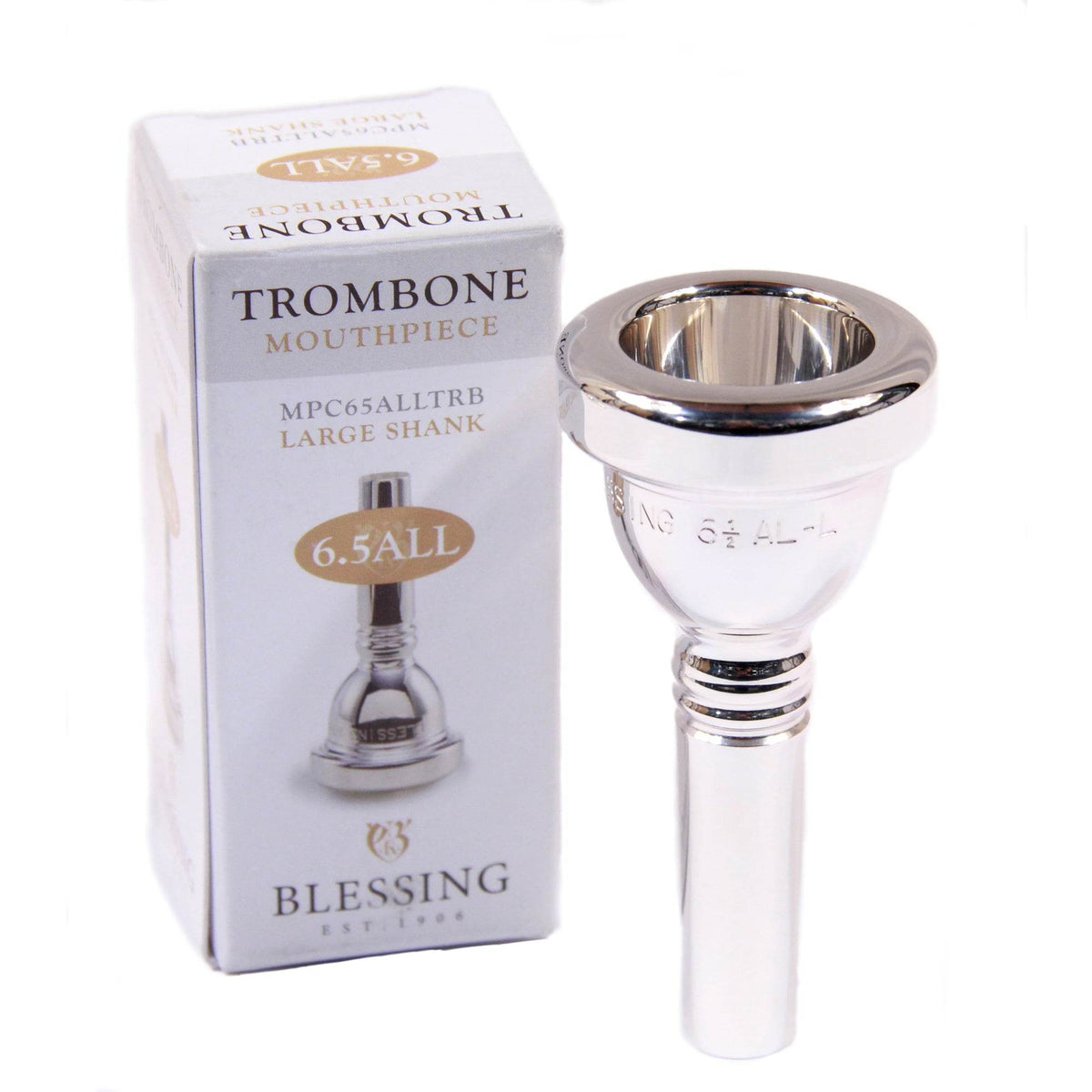 Blessing MPC65ALLTRB 6.5AL Trombone Mouthpiece, Large Shank - Ray's Midbell Music