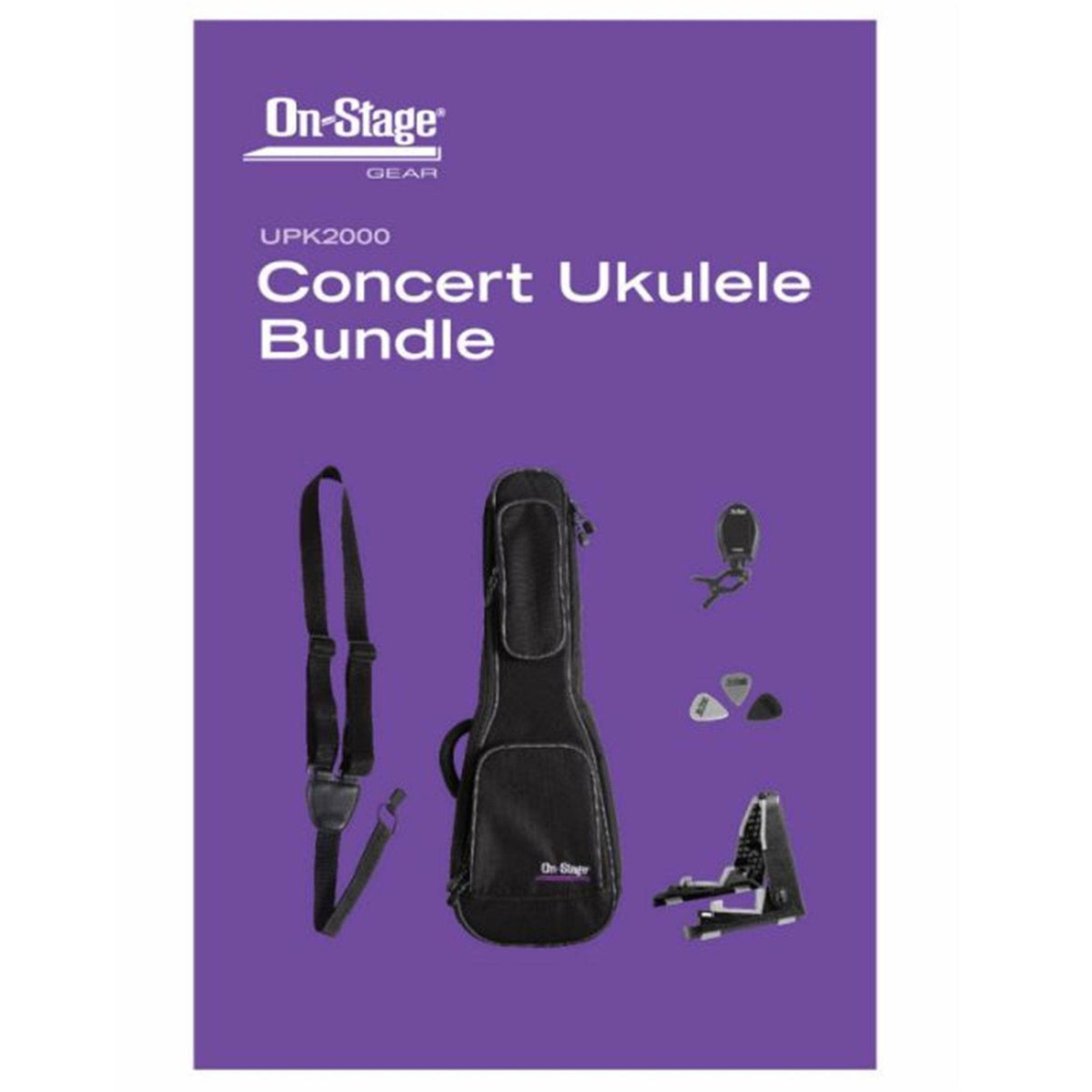 ON STAGE UPK2000 Concert Ukulele Accessory Bundle - Ray's Midbell Music
