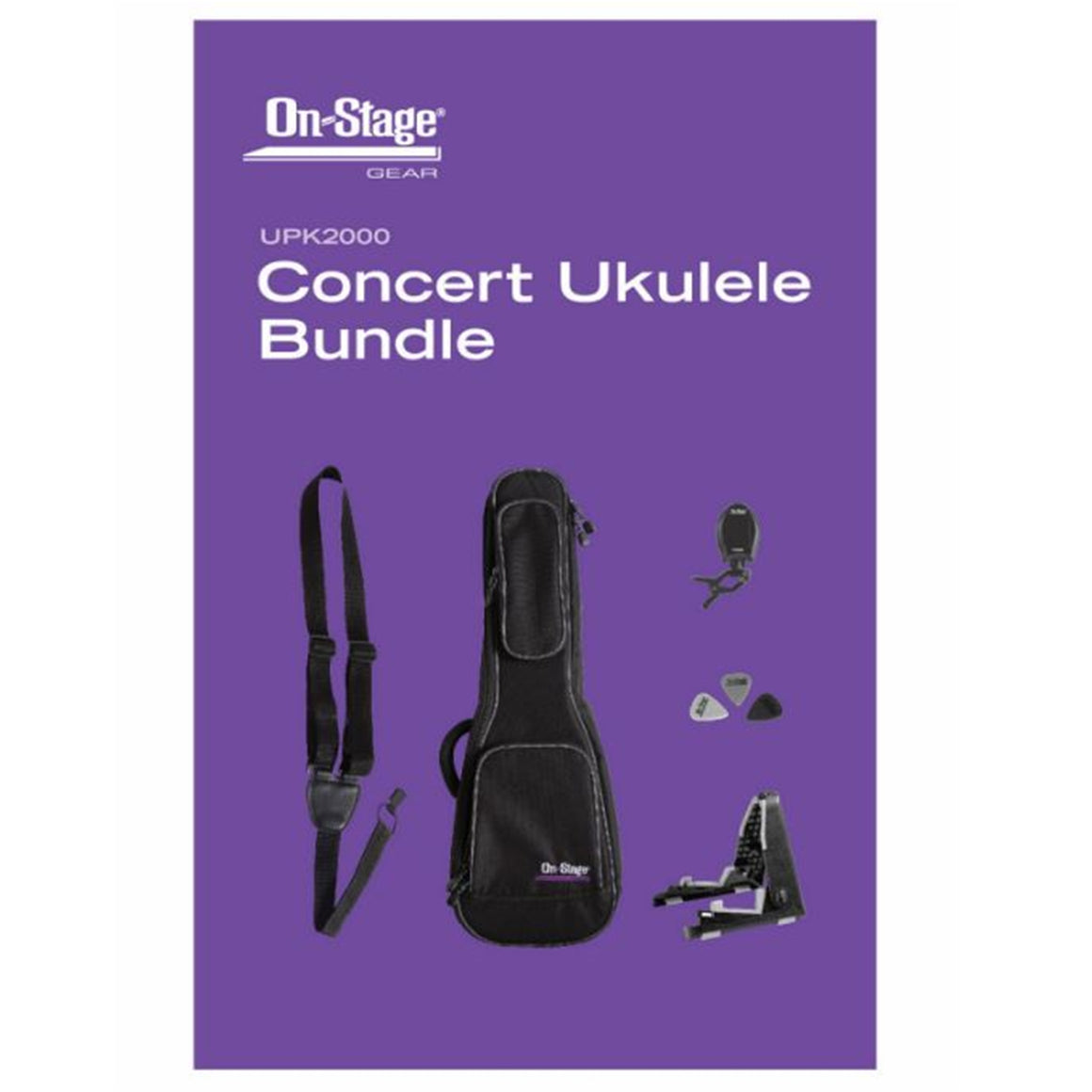ON STAGE UPK2000 Concert Ukulele Accessory Bundle
