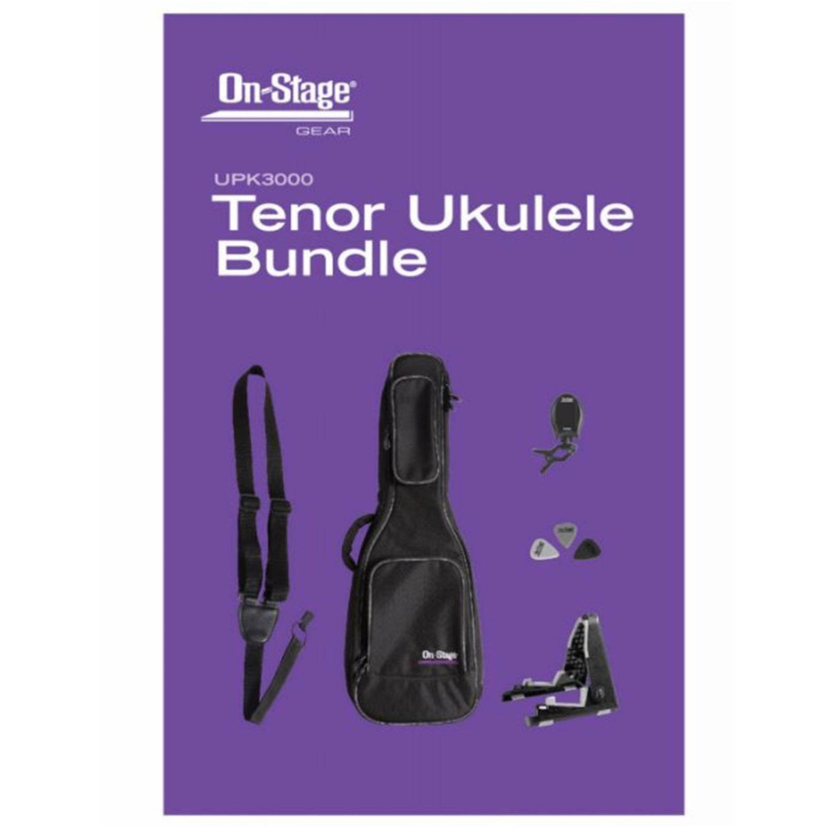 ON STAGE UPK3000 Tenor Ukulele Accessory Bundle - Ray's Midbell Music