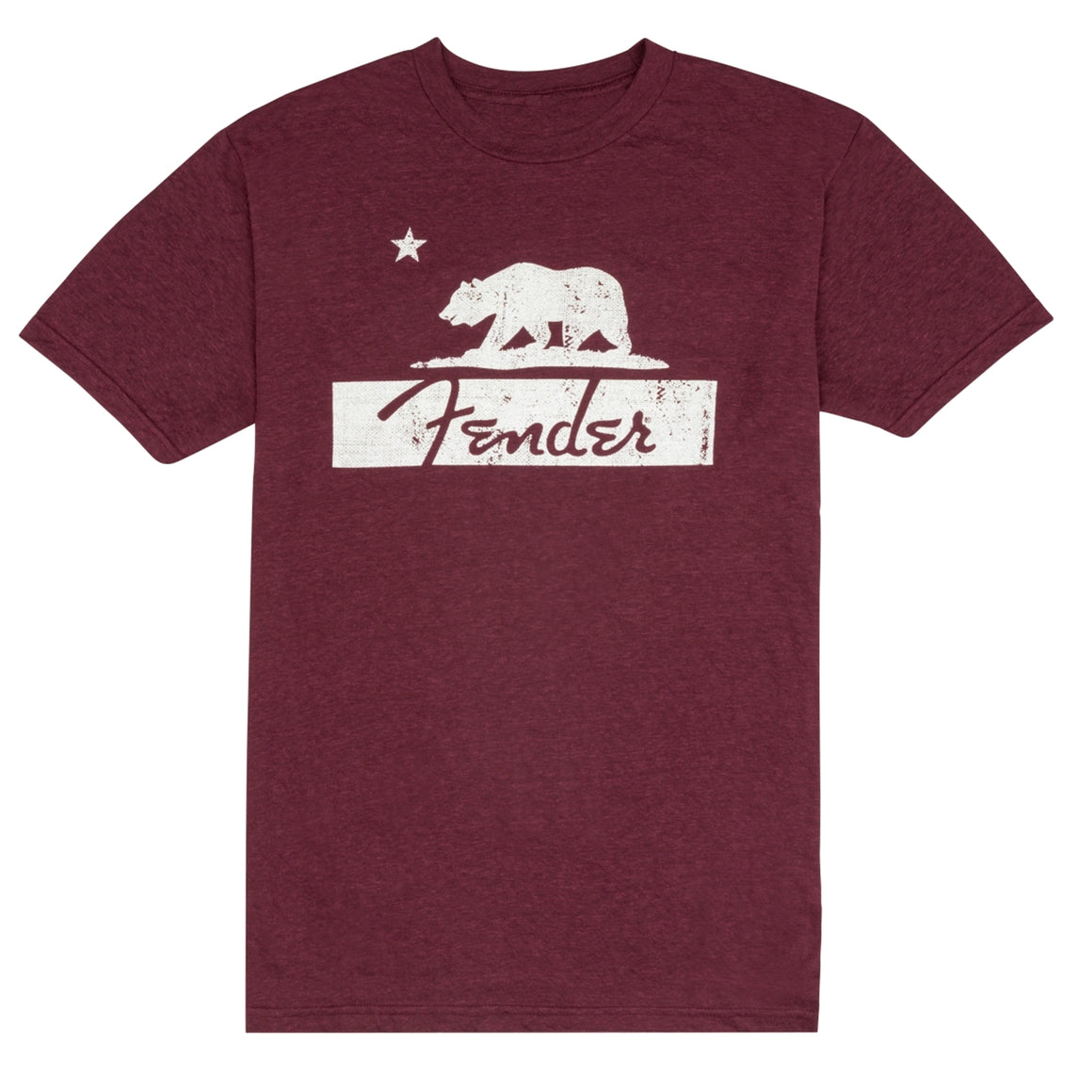 FENDER #9190138306 Burgundy Bear Unisex T-Shirt, S
