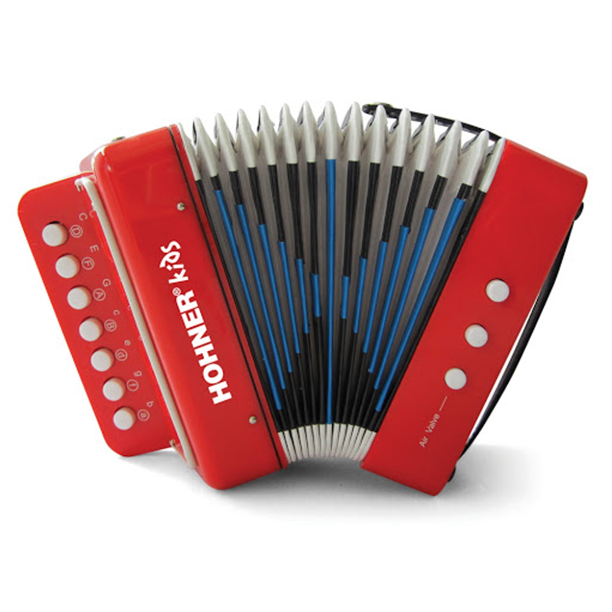 HOHNER KIDS UC102B Toy Accordion, Transparent Blue (w/ Songbook & Playing Instructions
