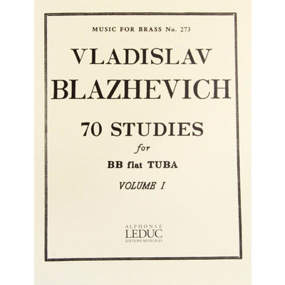 AL. LEDUC AL28596 70 Studies for Tuba Vol I by Vladisla Blazhevich - Ray's Midbell Music