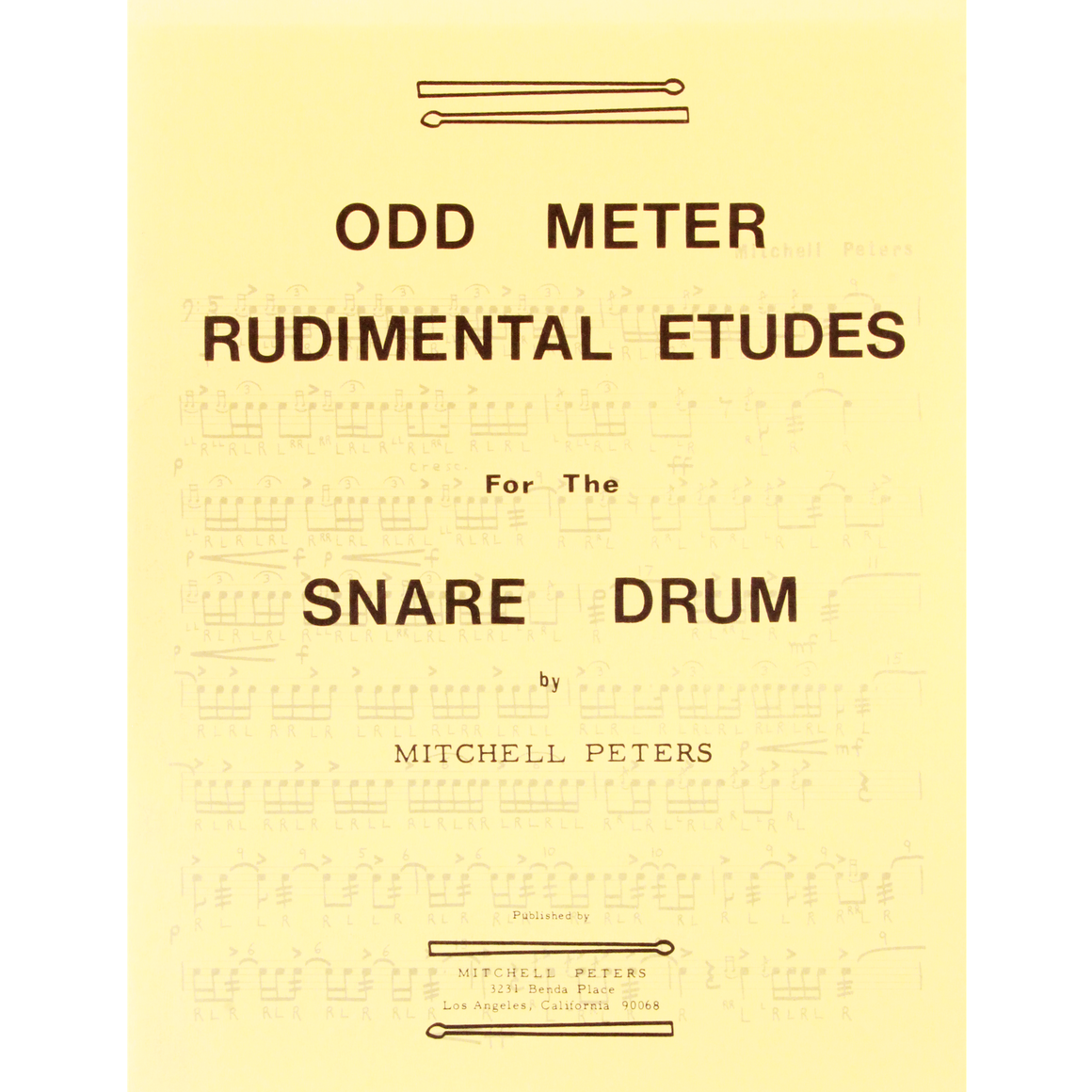 MITCHELL PETERS ODMETRUD Odd Meter Rudimental Etudes Snare Drum