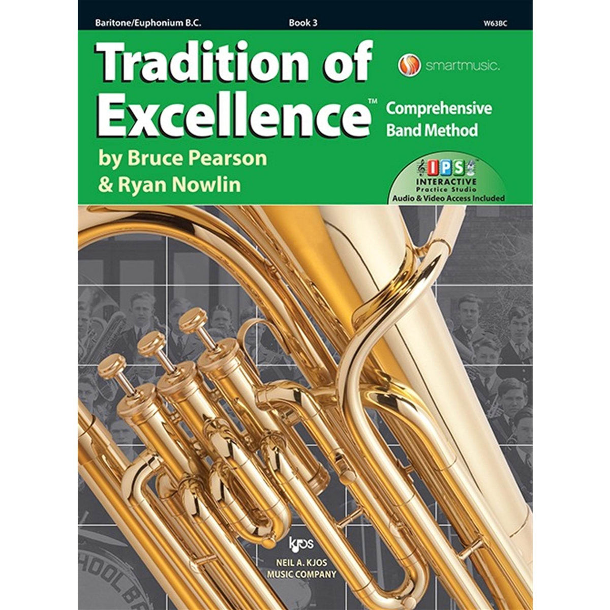KJOS W63BC Tradition of Excellence Baritone B.C. Book 3 - Ray's Midbell Music