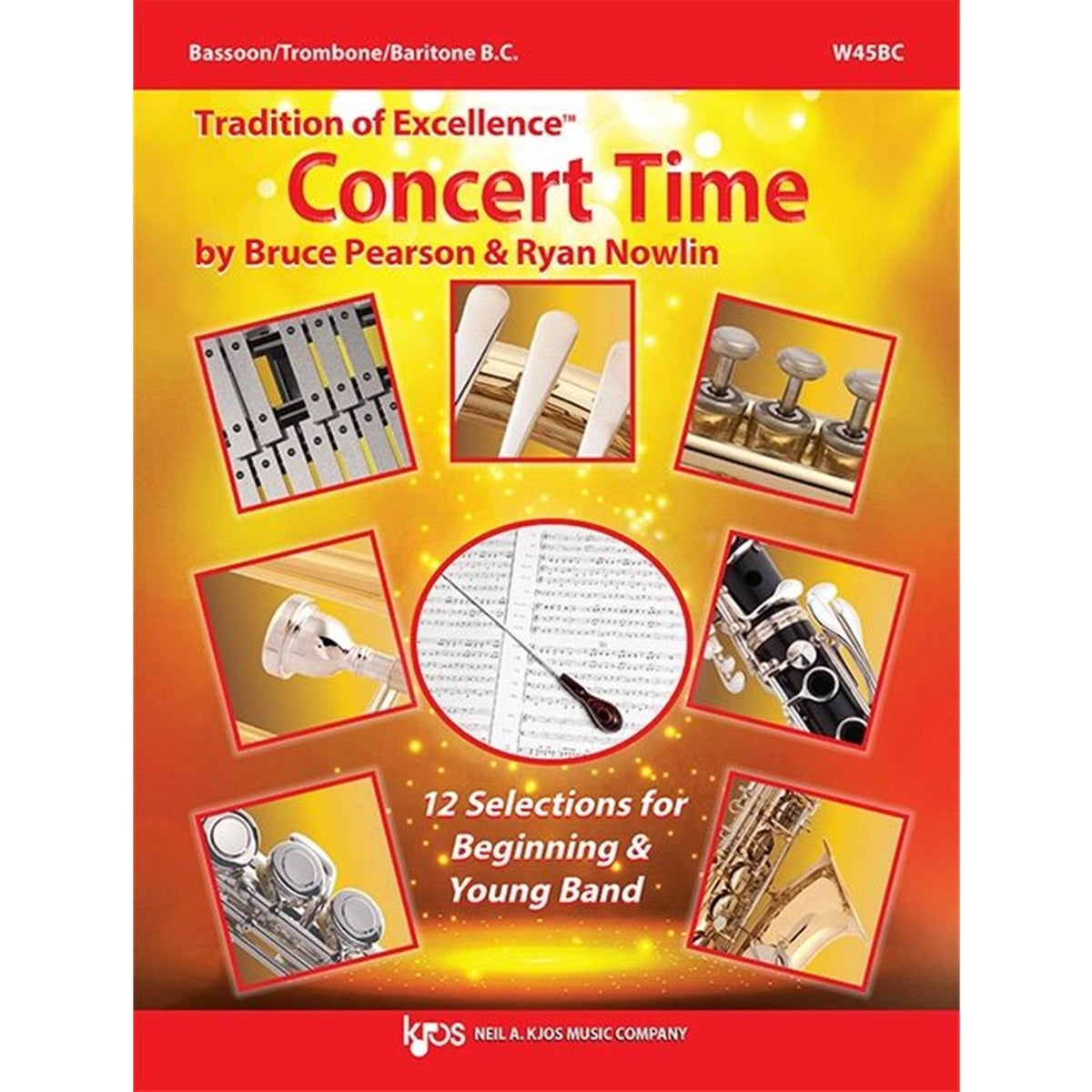 KJOS W45BC Tradition of Excellence Concert Time Bassoon/Trombone/Baritone B.C. - Ray's Midbell Music