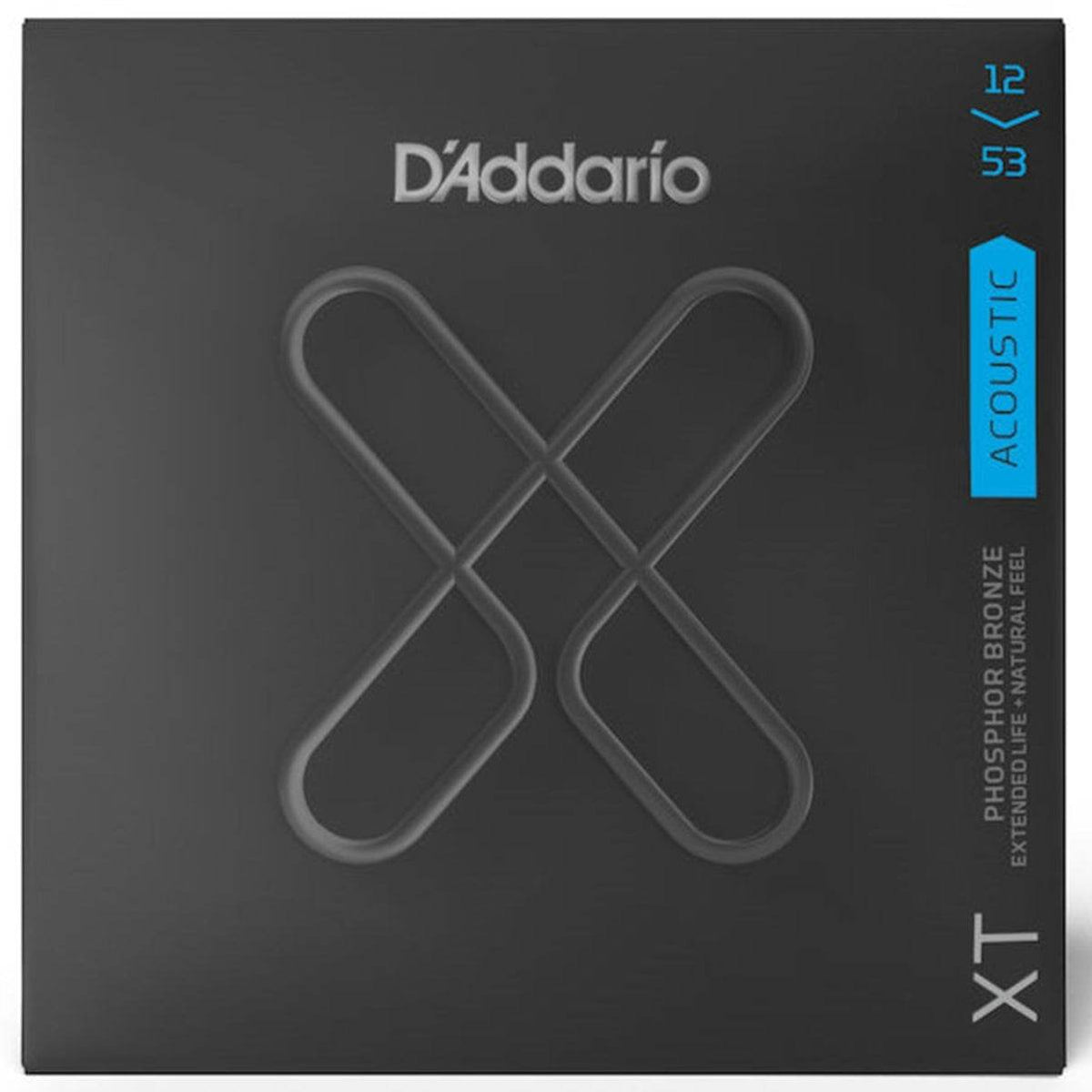 D'ADDARIO XTAPB1253 XT Acoustic Phosphor Bronze, Light, 12-53 - Ray's Midbell Music
