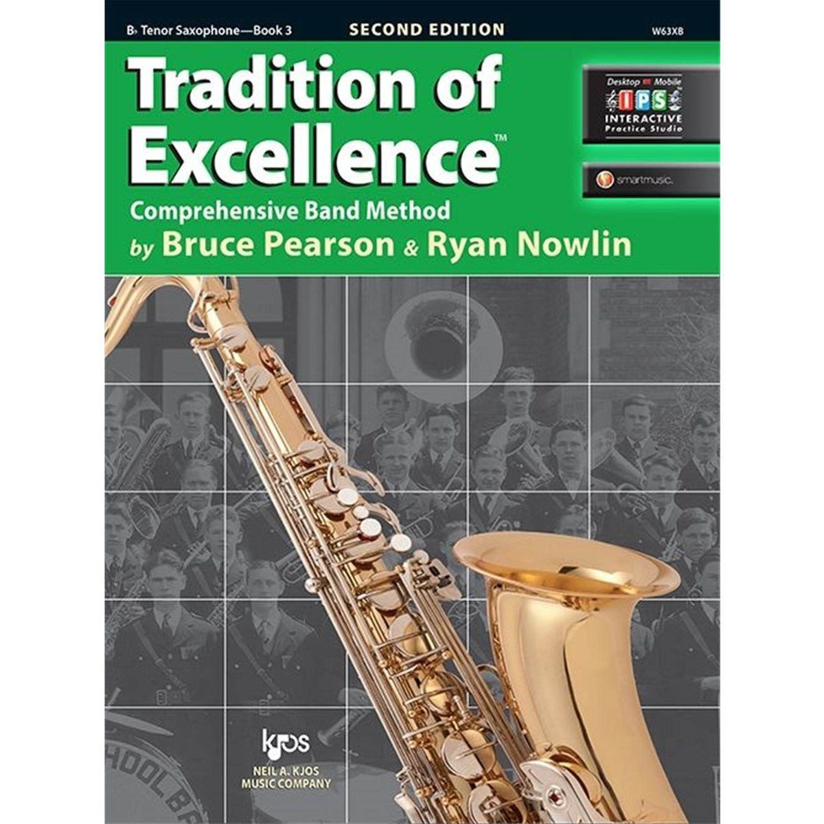 KJOS W63XB Tradition of Excellence Tenor Sax Book 3 - Ray's Midbell Music