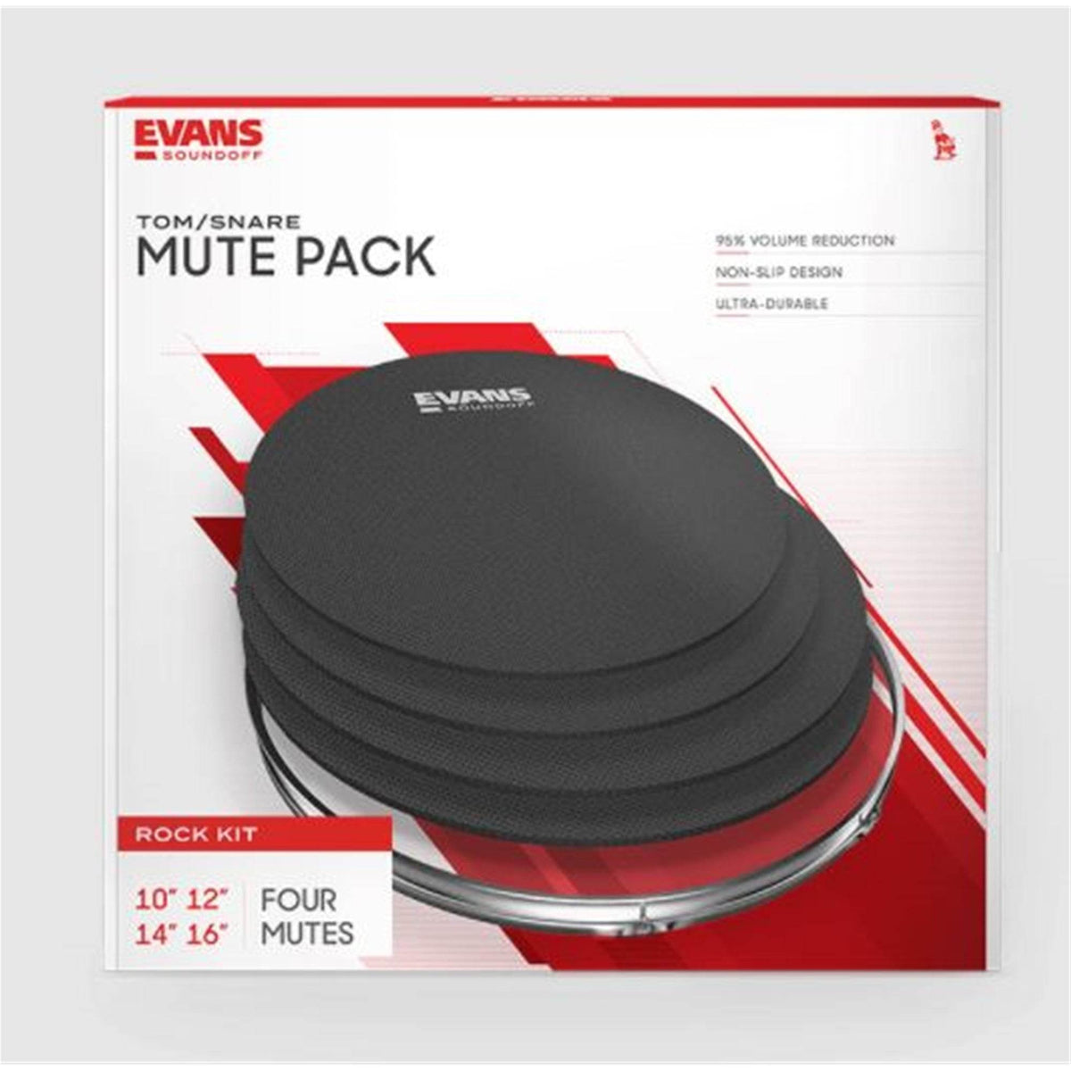 SOUND OFF SOSETROCK Rock Drum Set Mute Box Set (10,12,14,16) - Ray's Midbell Music