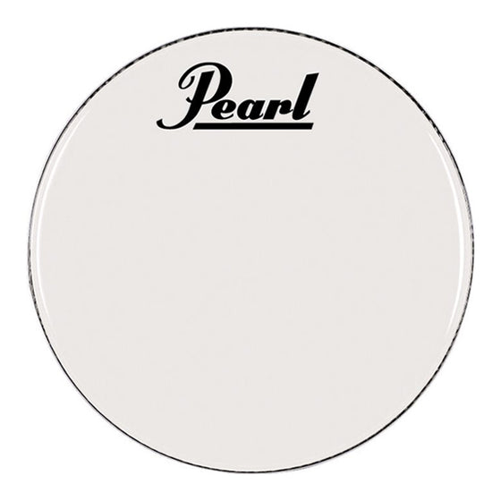 PEARL BR1224PL 24" Marching Bass Drum Head, Smooth White, with Pearl Logo