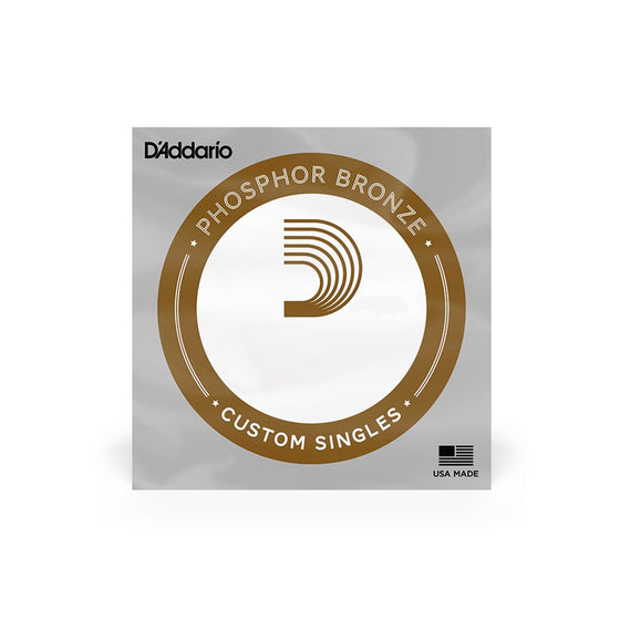 D'ADDARIO PB026 .026 Single Phosphor Bronze Wound String