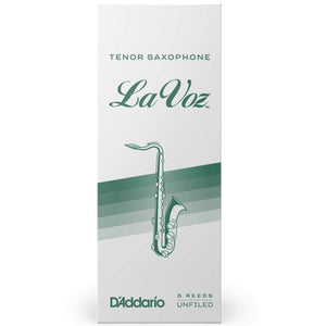 LA VOZ RKC05MH Medium Hard Tenor Sax Reeds, Box of 5 - Ray's Midbell Music