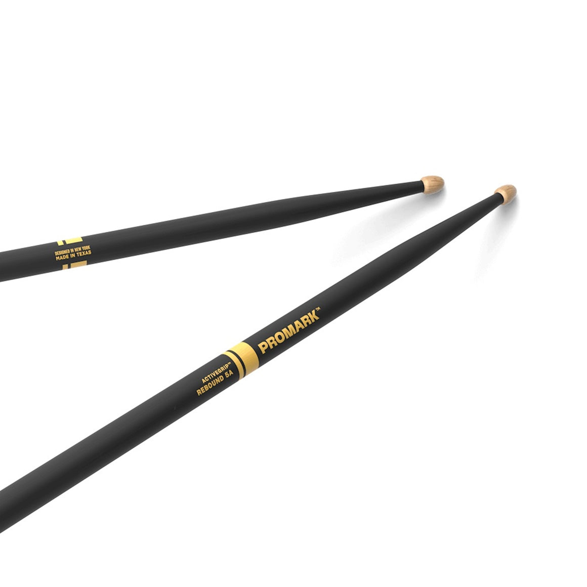 PRO MARK R5AAG 5A Rebound ActiveGrip Drumsticks (Black)