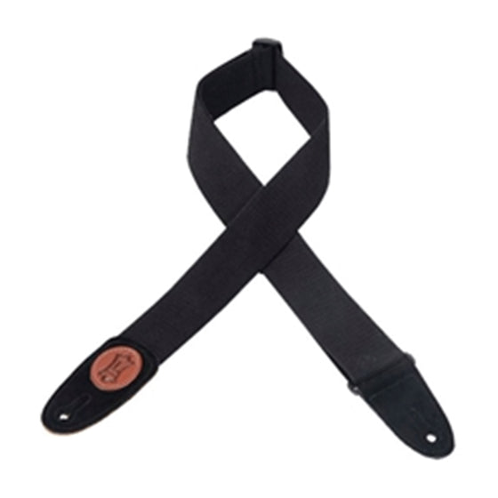 LEVYS MSSC4BLK 3" Black Cotton Bass Guitar Strap